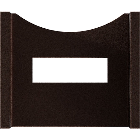 Ekena Millwork Barnfold Fixed Hanger Stop, Rustic Brown GB6007MSRB